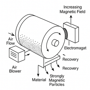 Innovating Recycling: A Step-by-Step Magnetic Separation Approach for Metal Recovery