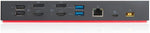 Lenovo ThinkPad Hybrid USB-C with USB-A Dock avec Fil USB 3.2 Gen 2 (3.1 Gen 2) Type-C Noir