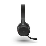 Jabra Evolve2 75 PC Wireless Headset with 8-Microphone Technology - Dual Foam Stereo Headphones with Advanced Active Noise Cancelling, USB-C Bluetooth Adapter and MS Teams-Compatibility - Black