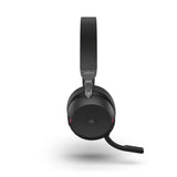 Jabra Evolve2 75 PC Wireless Headset with 8-Microphone Technology - Dual Foam Stereo Headphones with Advanced Active Noise Cancelling, USB-C Bluetooth Adapter and MS Teams-Compatibility - Black