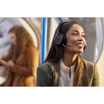 Jabra Evolve2 75 PC Wireless Headset with 8-Microphone Technology - Dual Foam Stereo Headphones with Advanced Active Noise Cancelling, USB-C Bluetooth Adapter and MS Teams-Compatibility - Black