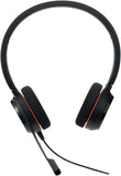 Jabra Evolve 20 Stereo Headset - Microsoft Certified Headphones for VoIP Softphone with Passive Noise Cancelling - USB-C/A - Black