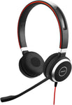 Jabra Evolve 40 MS Mono Headphones - Microsoft Certified Headphones for VoIP Softphone with Passive Noise Cancellation - USB Cable with Controller - Black