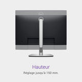 Dell P2425H 24" Full HD (1920x1080) Écran PC, 100Hz, IPS, 5ms, 99% sRGB, USB-C, DisplayPort, HDMI, VGA, 4X USB, Garantie 3 Ans, Noir