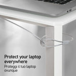 Câble de sécurité PC de 1,8 m, Nano Saver, Acier antivol pour Ordinateur Portable, Emplacement de sécurité Kensington Nanosaver, 2 clés, Verrouillage de Protection Nano Saver, revêtement PVC