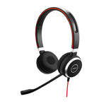 Jabra Evolve 40 MS Mono Headphones - Microsoft Certified Headphones for VoIP Softphone with Passive Noise Cancellation - USB Cable with Controller - Black