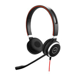 Jabra Evolve 40 MS Mono Headphones - Microsoft Certified Headphones for VoIP Softphone with Passive Noise Cancellation - USB Cable with Controller - Black