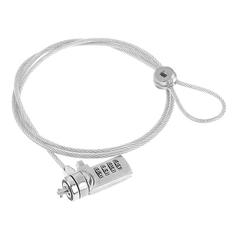 Câble de sécurité PC de 1,8 m, Nano Saver, Acier antivol pour Ordinateur Portable, Emplacement de sécurité Kensington Nanosaver, 2 clés, Verrouillage de Protection Nano Saver, revêtement PVC