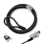 Câble de sécurité PC de 1,8 m, Nano Saver, Acier antivol pour Ordinateur Portable, Emplacement de sécurité Kensington Nanosaver, 2 clés, Verrouillage de Protection Nano Saver, revêtement PVC