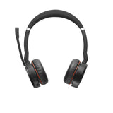 Jabra Evolve 75 MS Wireless Headset, Stereo – Includes Link 370 USB Adapter – Bluetooth Headset with World-Class Speakers, Active Noise-Cancelling Microphone, All Day Battery