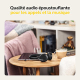 Jabra Evolve2 65 Flex Wireless Bluetooth Stereo Headset with ClearVoice Noise Cancelling Technology and Hybrid ANC - MS Teams Certified - Black