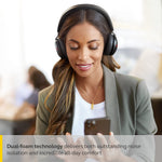 Jabra Evolve2 75 PC Wireless Headset with 8-Microphone Technology - Dual Foam Stereo Headphones with Advanced Active Noise Cancelling, USB-C Bluetooth Adapter and MS Teams-Compatibility - Black
