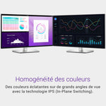 Dell P2425H 24" Full HD (1920x1080) Écran PC, 100Hz, IPS, 5ms, 99% sRGB, USB-C, DisplayPort, HDMI, VGA, 4X USB, Garantie 3 Ans, Noir