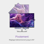 Dell P2425H 24" Full HD (1920x1080) Écran PC, 100Hz, IPS, 5ms, 99% sRGB, USB-C, DisplayPort, HDMI, VGA, 4X USB, Garantie 3 Ans, Noir