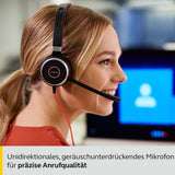 Jabra Evolve 40 MS Mono Headphones - Microsoft Certified Headphones for VoIP Softphone with Passive Noise Cancellation - USB Cable with Controller - Black
