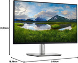 Dell P2425H 24" Full HD (1920x1080) Écran PC, 100Hz, IPS, 5ms, 99% sRGB, USB-C, DisplayPort, HDMI, VGA, 4X USB, Garantie 3 Ans, Noir