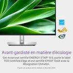 Dell P2425H 24" Full HD (1920x1080) Écran PC, 100Hz, IPS, 5ms, 99% sRGB, USB-C, DisplayPort, HDMI, VGA, 4X USB, Garantie 3 Ans, Noir
