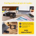 Jabra Evolve2 65 Flex Wireless Bluetooth Stereo Headset with ClearVoice Noise Cancelling Technology and Hybrid ANC - MS Teams Certified - Black