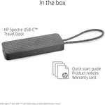 HP Spectre Travel Dock for HP USB-C Charging Laptops (with VGA, HDMI, Ethernet, and multiple USB ports) (2SR85AA#ABL)
