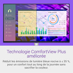Dell P2425H 24" Full HD (1920x1080) Écran PC, 100Hz, IPS, 5ms, 99% sRGB, USB-C, DisplayPort, HDMI, VGA, 4X USB, Garantie 3 Ans, Noir