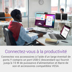 Dell P2425H 24" Full HD (1920x1080) Écran PC, 100Hz, IPS, 5ms, 99% sRGB, USB-C, DisplayPort, HDMI, VGA, 4X USB, Garantie 3 Ans, Noir