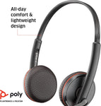 Plantronics - Blackwire 3225 - Dual wired headset (stereo) with boom mic - USB-C to connect to your mobile, PC or Mac