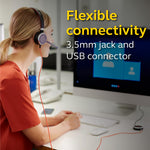 Jabra Evolve 40 MS Mono Headphones - Microsoft Certified Headphones for VoIP Softphone with Passive Noise Cancellation - USB Cable with Controller - Black